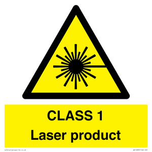 CLASS 1 Laser product